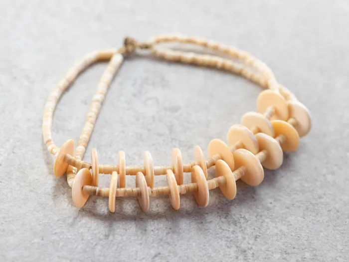 Native American Shell Bead Necklace and Bracelet Set Market Square Jewelers Bracelets