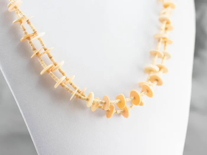 Native American Shell Bead Necklace and Bracelet Set Market Square Jewelers Bracelets