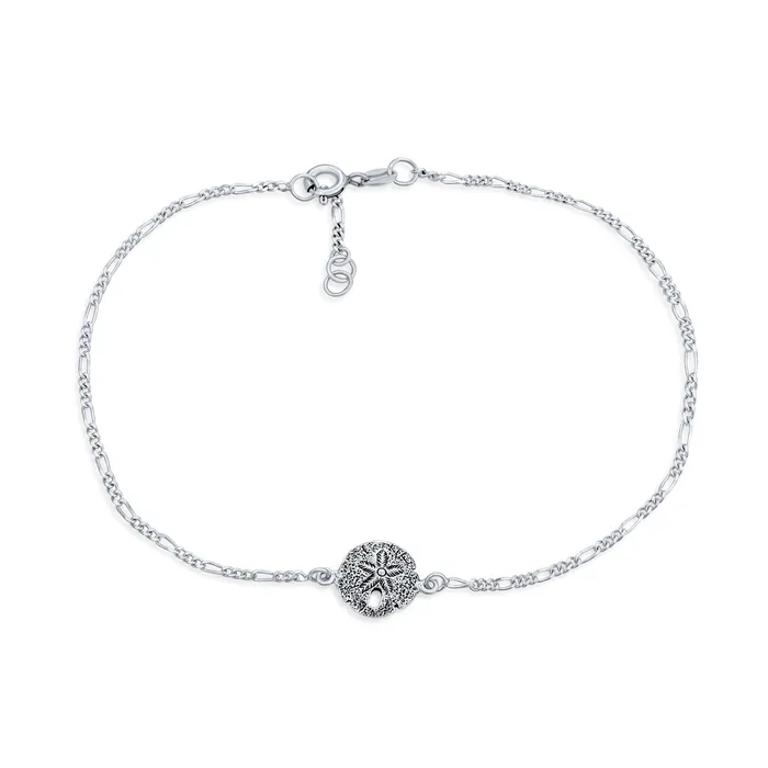Nautical Starfish Sand Dollar Charm Anklet Ankle Bracelet Sterling Silver BlingJewelry Wholesale Bracelets Nautical Starfish Sand Dollar Charm Anklet Ankle Bracelet Sterling Silver BlingJewelry Wholesale Bracelets