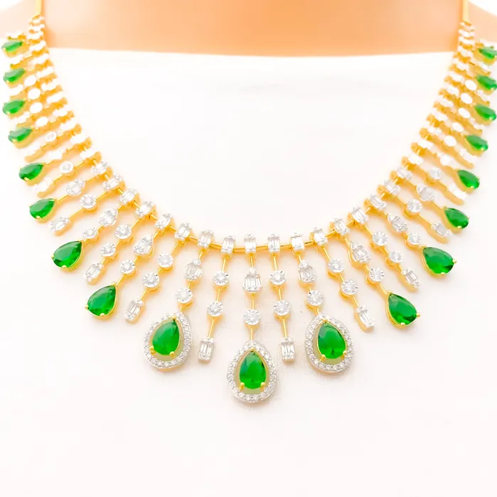 Necklaces Andaaz Jewelers Gorgeous Viridescent Diamond 18k Gold Necklace Necklaces Andaaz Jewelers Gorgeous Viridescent Diamond 18k Gold Necklace