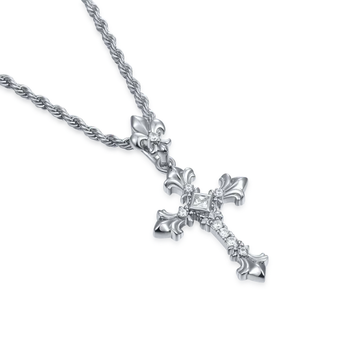 Necklaces aporro Knight Flower Cross Pendant