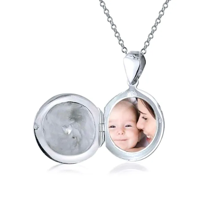 Necklaces BlingJewelry Wholesale BFF Vintage Style Shamrock Clover Celtic Irish Locket Necklace in Sterling Silver