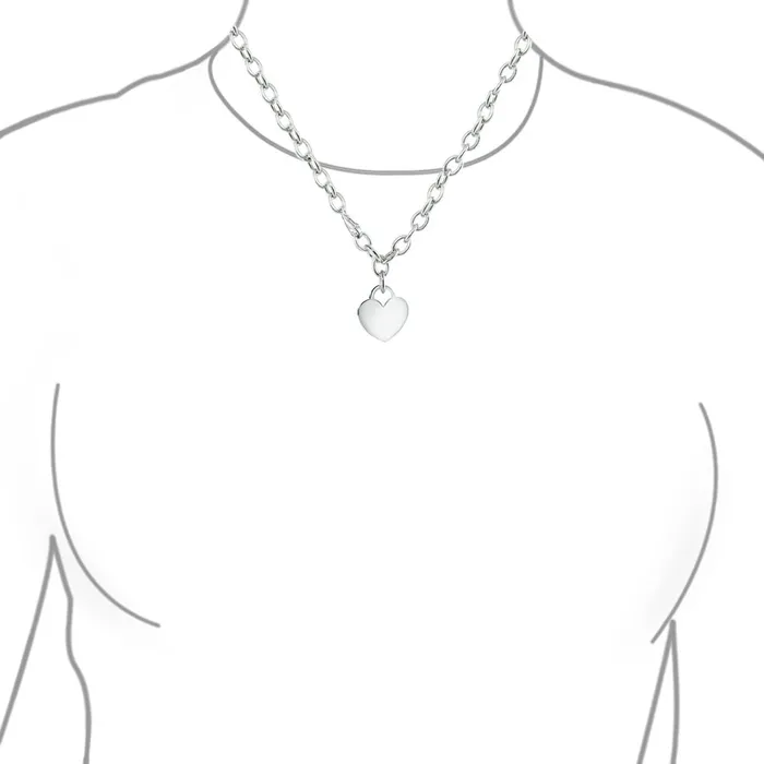 Necklaces BlingJewelry Wholesale Substantial Heart Tag Pendant Necklace Sterling Silver 16 for Teens Made in Italy Necklaces BlingJewelry Wholesale Substantial Heart Tag Pendant Necklace Sterling Silver 16 for Teens Made in Italy