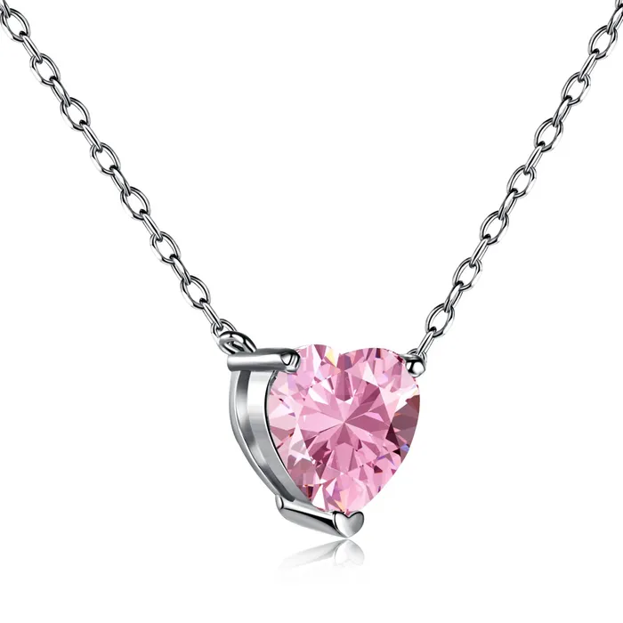 Necklaces Pink Stole My Heart Necklace Ella