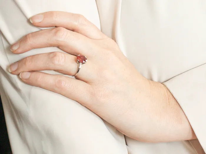 Platinum GIA Certified Ruby and Diamond Ring Market Square Jewelers Rings