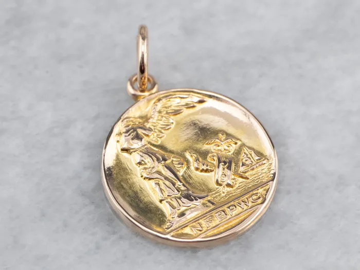 PreStyled Sets Market Square Jewelers 10K Gold NFBPWC Medal Pendant