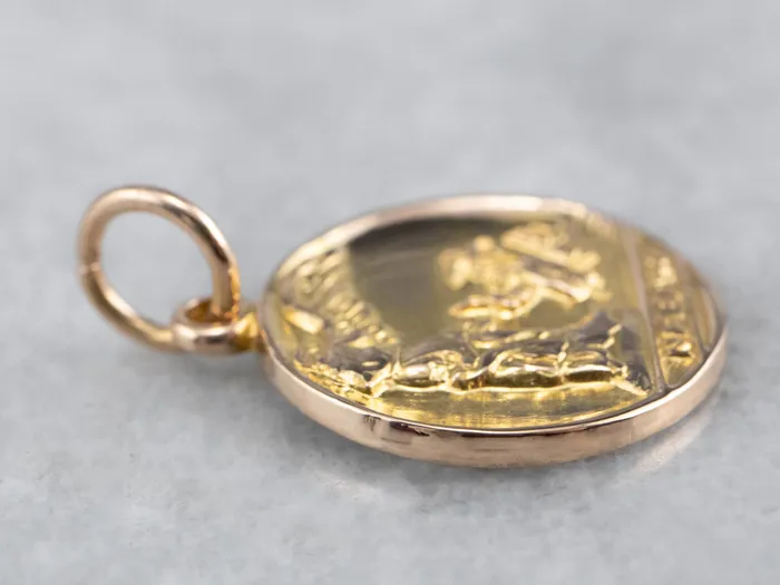 PreStyled Sets Market Square Jewelers 10K Gold NFBPWC Medal Pendant PreStyled Sets Market Square Jewelers 10K Gold NFBPWC Medal Pendant