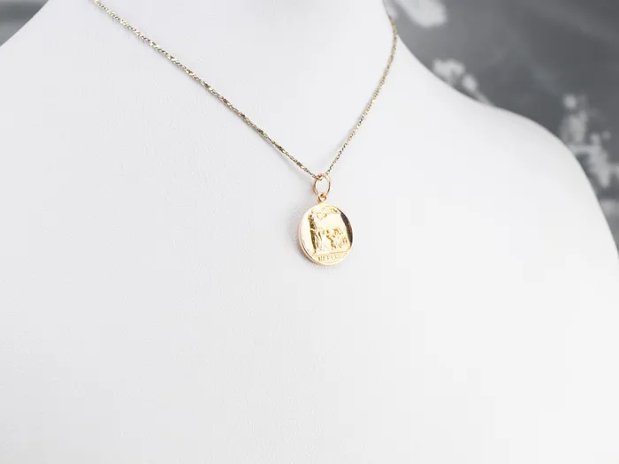 PreStyled Sets Market Square Jewelers 10K Gold NFBPWC Medal Pendant PreStyled Sets Market Square Jewelers 10K Gold NFBPWC Medal Pendant