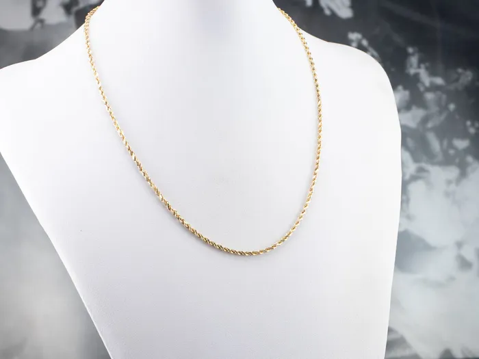 PreStyled Sets Market Square Jewelers 14K Gold Sparkling Rope Chain PreStyled Sets Market Square Jewelers 14K Gold Sparkling Rope Chain
