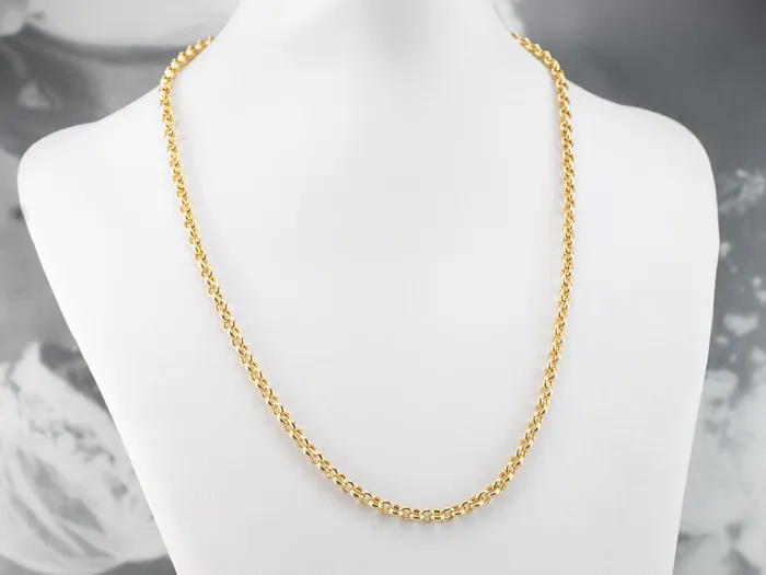 PreStyled Sets Market Square Jewelers 18K Yellow Gold Rolo Chain PreStyled Sets Market Square Jewelers 18K Yellow Gold Rolo Chain