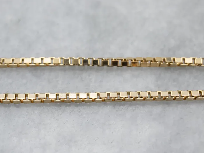 PreStyled Sets Yellow 14K Gold Box Chain Market Square Jewelers
