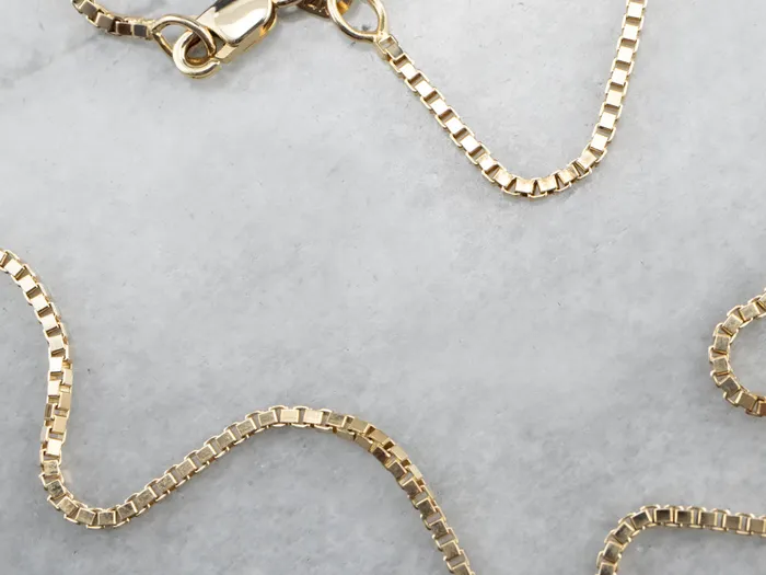 PreStyled Sets Yellow 14K Gold Box Chain Market Square Jewelers PreStyled Sets Yellow 14K Gold Box Chain Market Square Jewelers