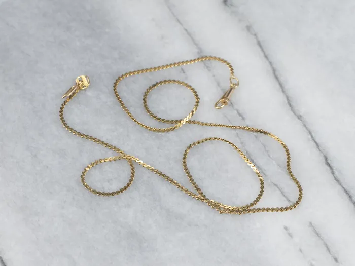 PreStyled Sets Yellow 18K Gold Serpentine Chain MSJ Office PreStyled Sets Yellow 18K Gold Serpentine Chain MSJ Office