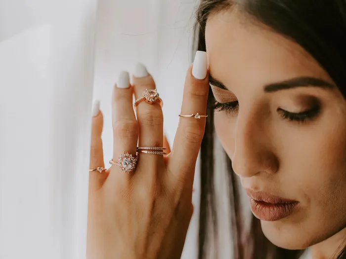 Rae Jewelry Stone Age Rings Nova Band in Rose Gold