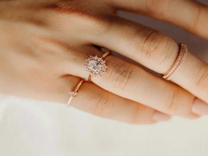 Rae Jewelry Stone Age Rings Nova Band in Rose Gold