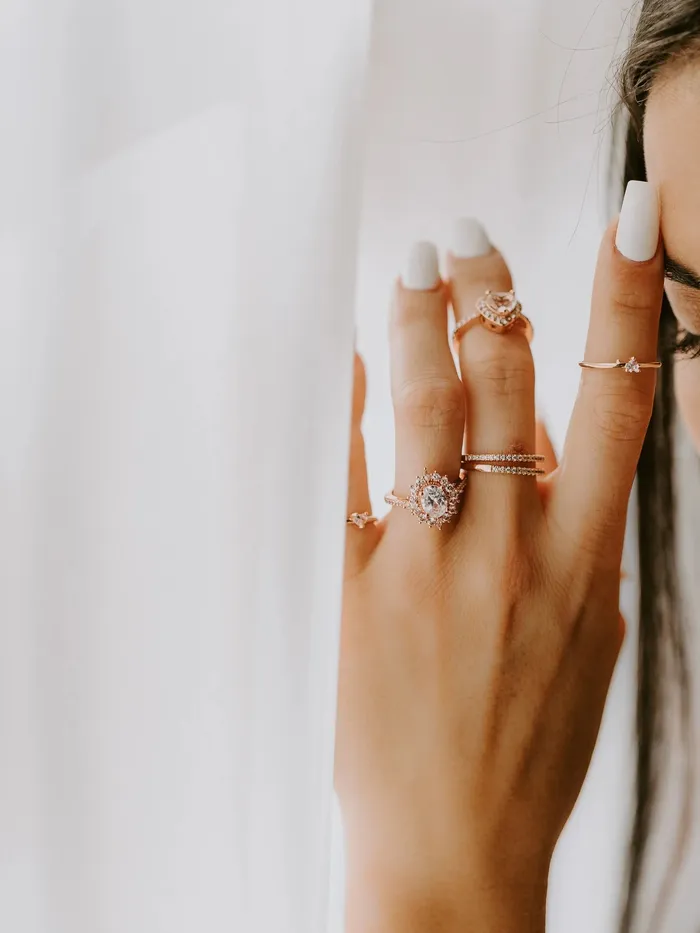 Rae Jewelry Stone Age Rings Nova Band in Rose Gold