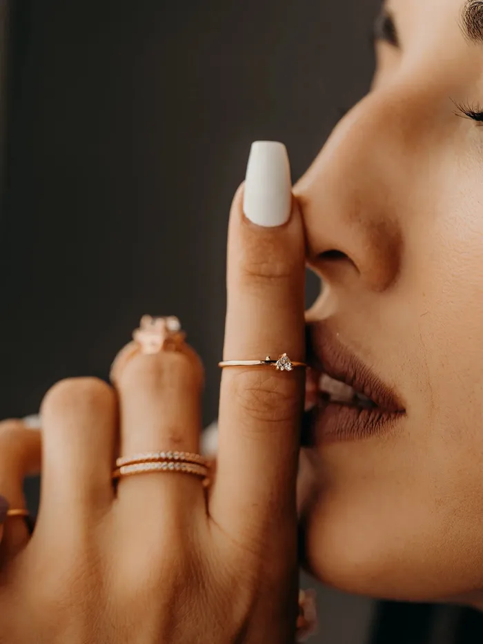 Rae Jewelry Stone Age Rings Nova Band in Rose Gold