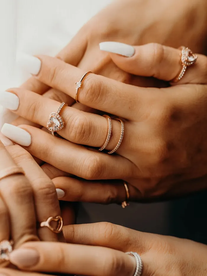 Rae Jewelry Stone Age Rings Nova Band in Rose Gold