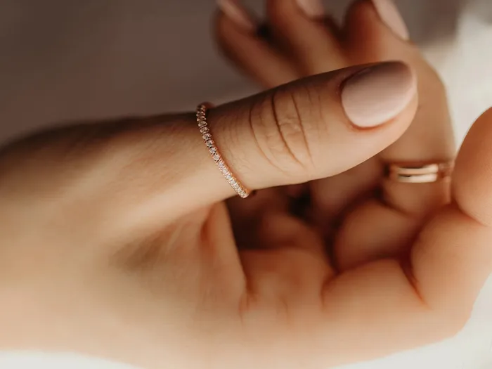 Rae Jewelry Stone Age Rings Nova Band in Rose Gold