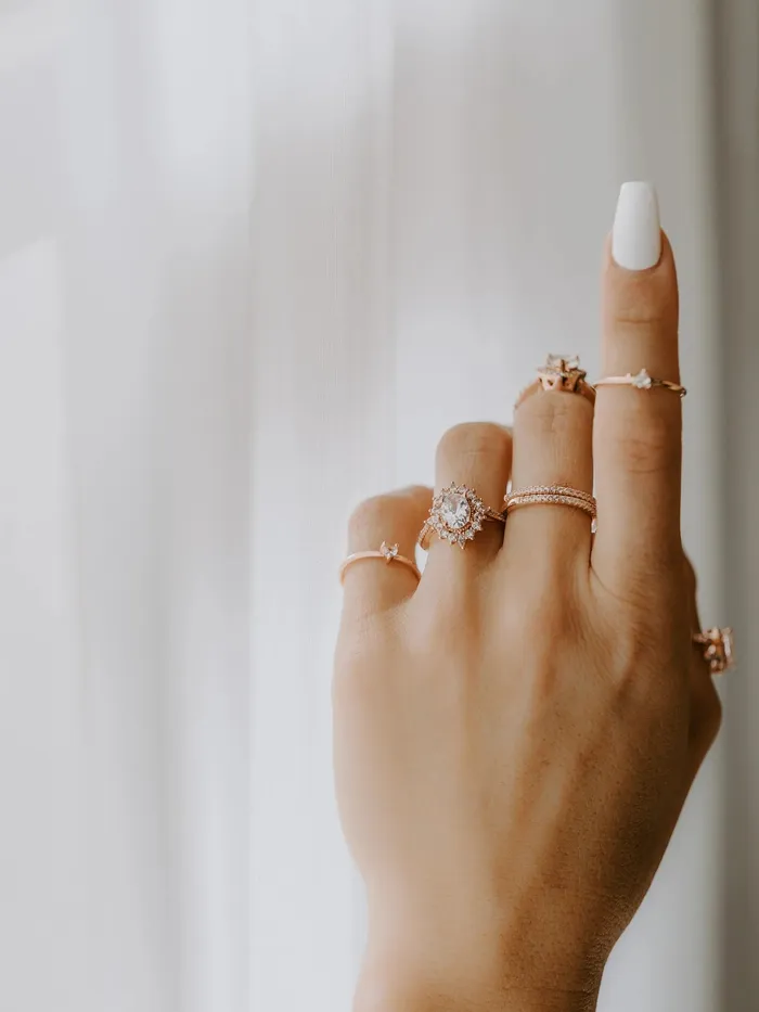 Rae Jewelry Stone Age Rings Nova Band in Rose Gold
