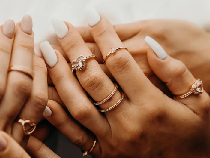Rae Jewelry Stone Age Rings Nova Band in Rose Gold