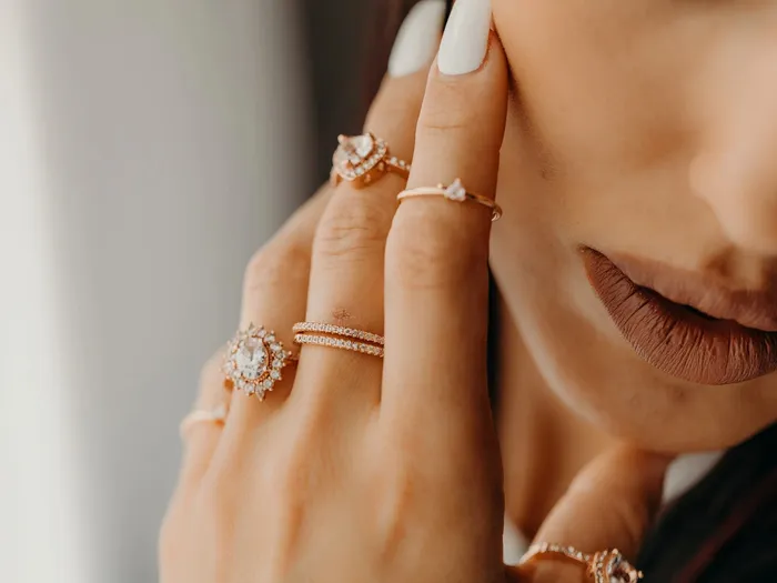 Rae Jewelry Stone Age Rings Nova Band in Rose Gold