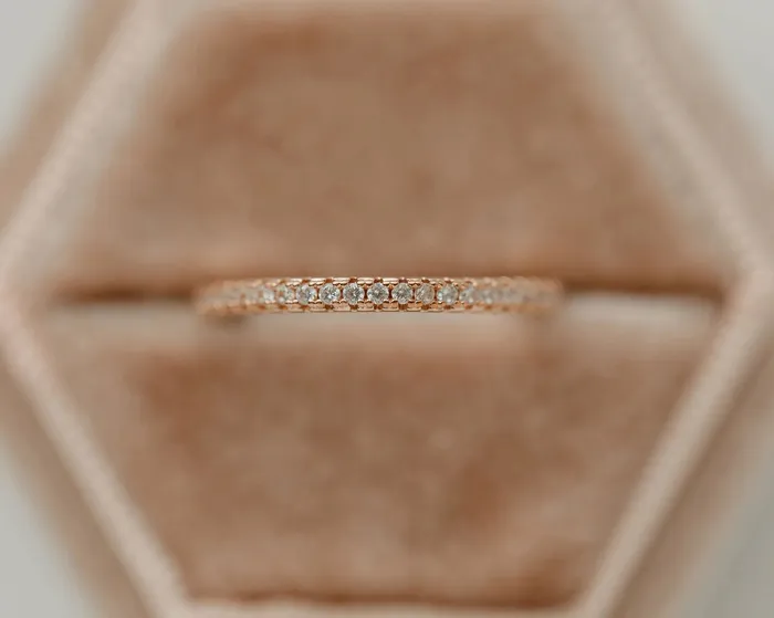 Rae Jewelry Stone Age Rings Nova Band in Rose Gold