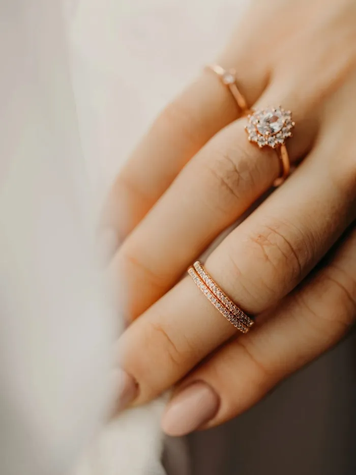 Rae Jewelry Stone Age Rings Nova Band in Rose Gold