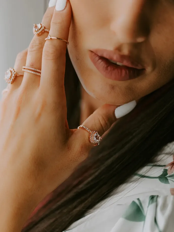 Rae Jewelry Stone Age Rings Nova Band in Rose Gold