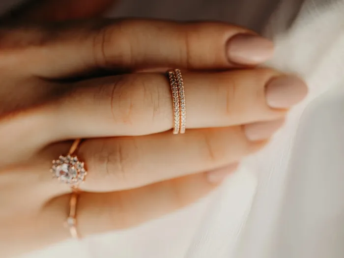 Rae Jewelry Stone Age Rings Nova Band in Rose Gold