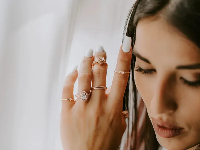 Rae Jewelry Stone Age Rings Nova Band in Rose Gold