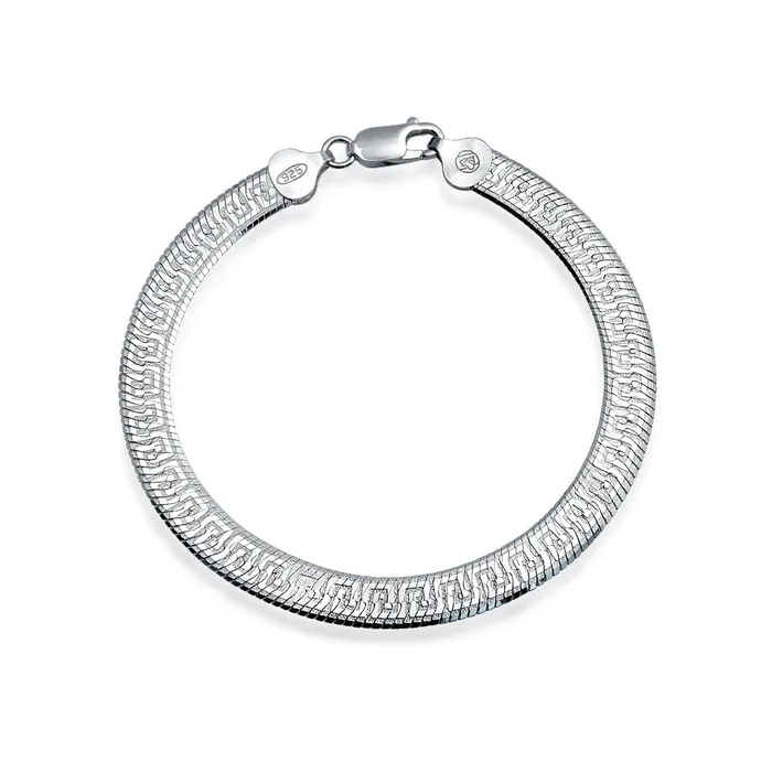 Reversible Greek Key Sterling Silver Collar Necklace or Bracelet NickelFree Italy BlingJewelry Wholesale Necklaces Reversible Greek Key Sterling Silver Collar Necklace or Bracelet NickelFree Italy BlingJewelry Wholesale Necklaces