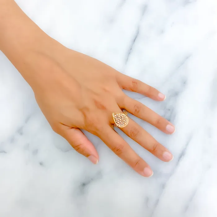 Rings Andaaz Jewelers Chic ThreeTone 22K Gold Ring