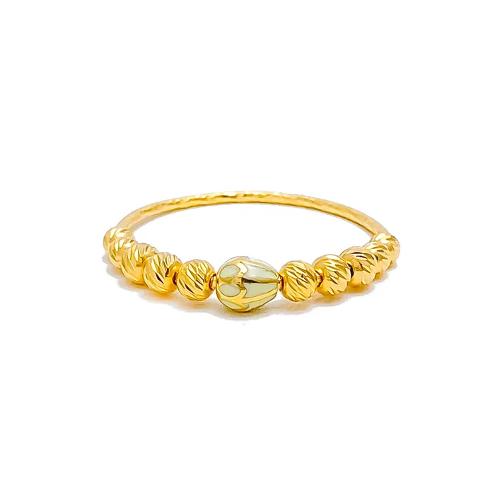 Rings Andaaz Jewelers Chic Twinkling 21k Gold Ring
