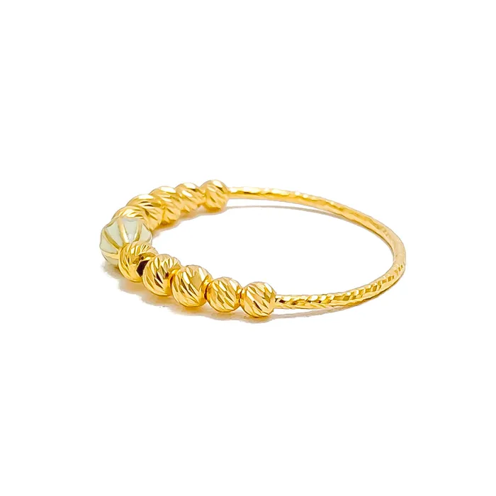 Rings Andaaz Jewelers Chic Twinkling 21k Gold Ring