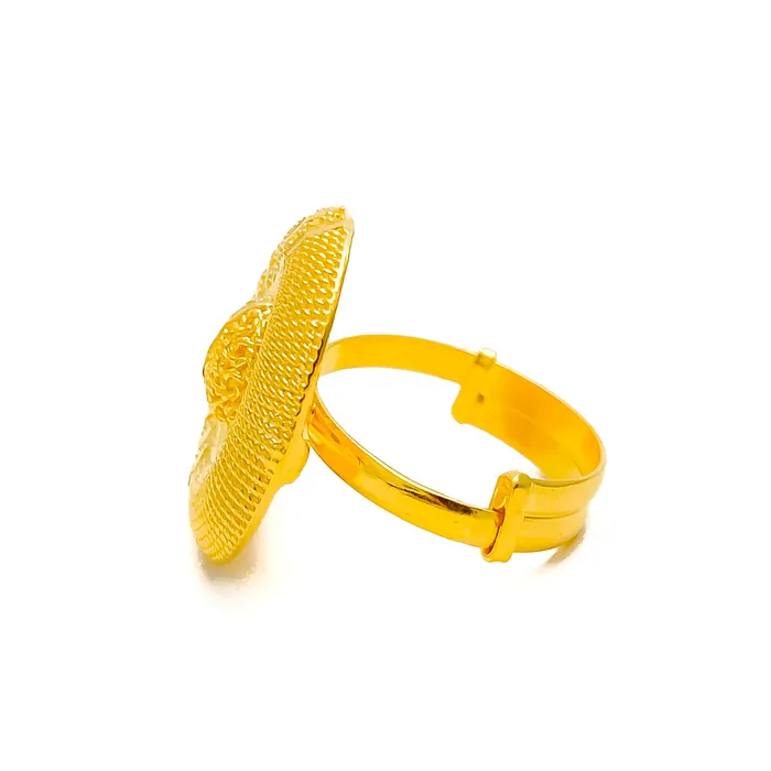 Rings Andaaz Jewelers Radiant Dressy 22k Gold Semi Statement Ring