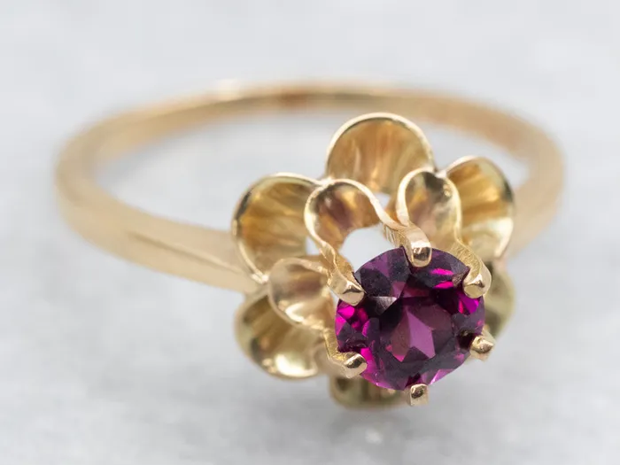 Rings Buttercup Rhodolite Garnet Solitaire Ring Market Square Jewelers