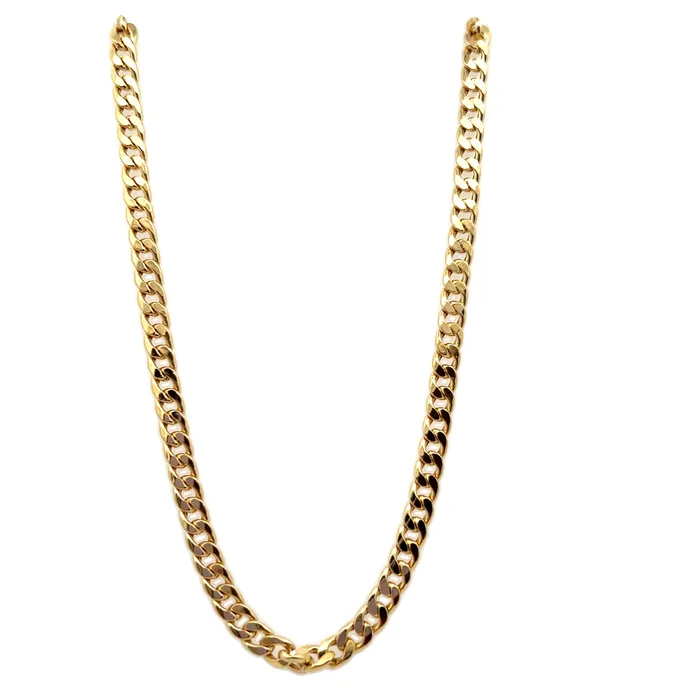 Rings Classic Creations 18kt Yellow Gold 20 Inches Hollow Open Curb Chain