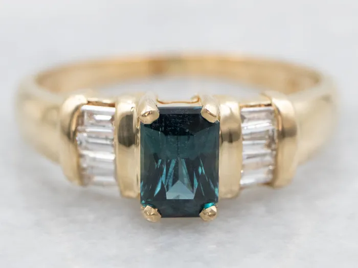 Rings Fine Sapphire and Diamond Engagement Ring Market Square Jewelers