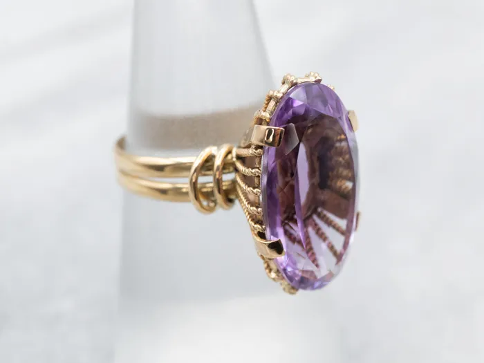 Rings Market Square Jewelers Alluring Yellow Gold Amethyst Solitaire Cocktail Ring Rings Market Square Jewelers Alluring Yellow Gold Amethyst Solitaire Cocktail Ring