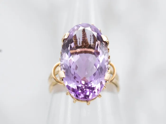 Rings Market Square Jewelers Alluring Yellow Gold Amethyst Solitaire Cocktail Ring Rings Market Square Jewelers Alluring Yellow Gold Amethyst Solitaire Cocktail Ring