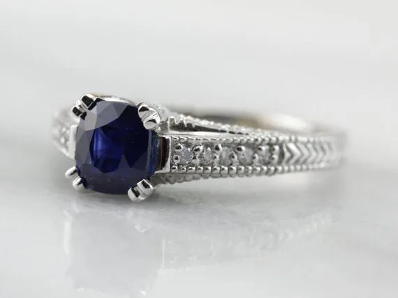 Rings Market Square Jewelers Brilliant Blue Sapphire and Diamond Engagement Ring Rings Market Square Jewelers Brilliant Blue Sapphire and Diamond Engagement Ring