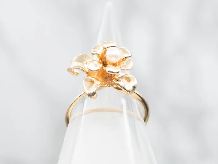 Rings Market Square Jewelers C Krypel Handmade Pearl Flower Ring Rings Market Square Jewelers C Krypel Handmade Pearl Flower Ring