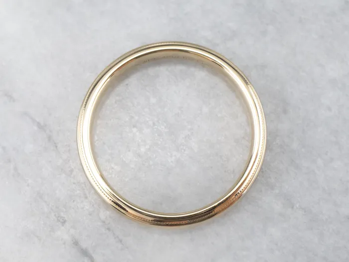Rings Market Square Jewelers Milgrain Edge Yellow Gold Wedding Band Rings Market Square Jewelers Milgrain Edge Yellow Gold Wedding Band