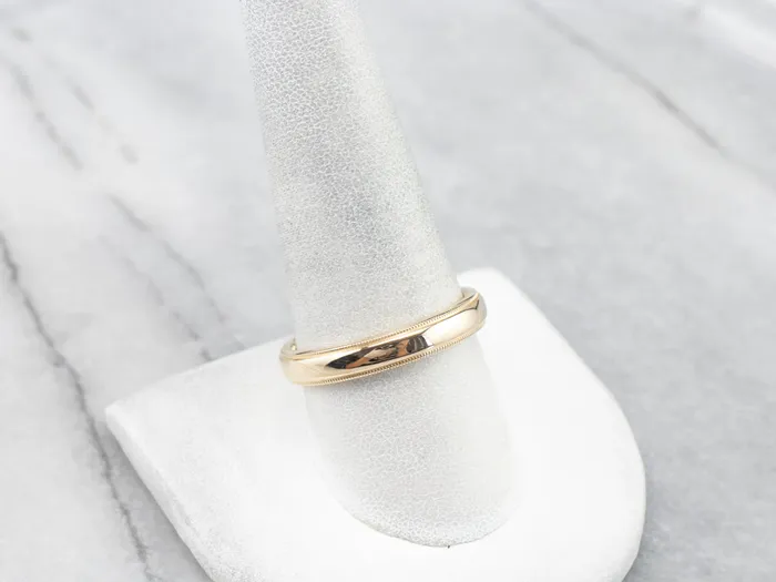 Rings Market Square Jewelers Milgrain Edge Yellow Gold Wedding Band Rings Market Square Jewelers Milgrain Edge Yellow Gold Wedding Band