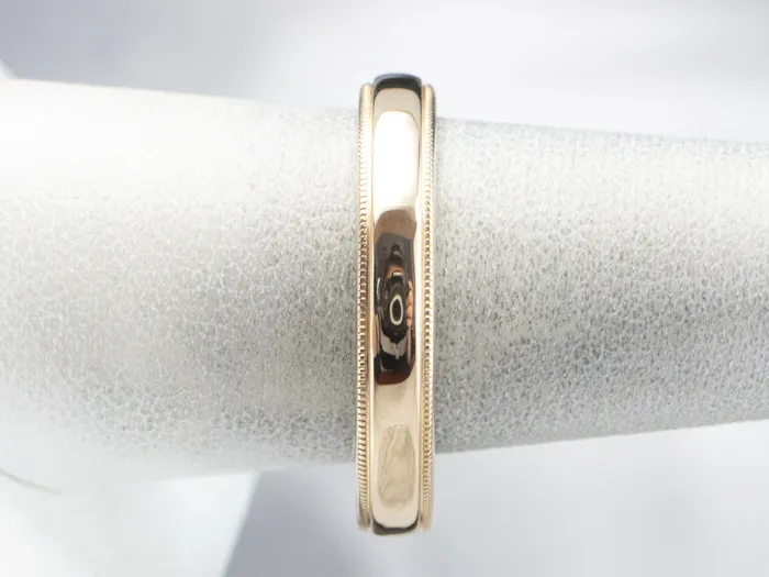 Rings Market Square Jewelers Milgrain Edge Yellow Gold Wedding Band Rings Market Square Jewelers Milgrain Edge Yellow Gold Wedding Band