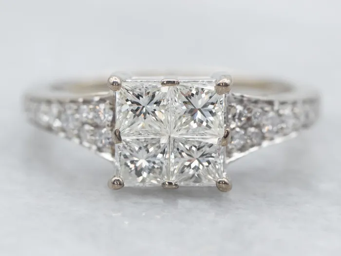 Rings Market Square Jewelers Modern Gold Princess Cut Diamond Engagement Ring Rings Market Square Jewelers Modern Gold Princess Cut Diamond Engagement Ring