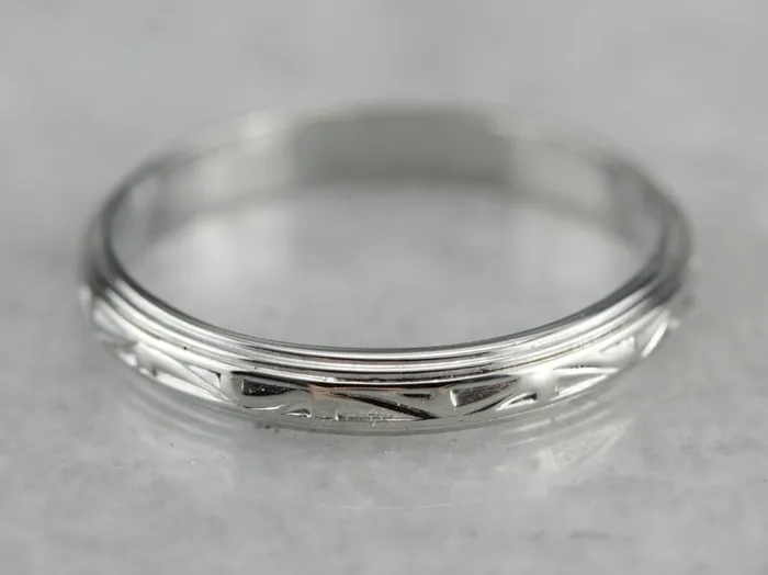 Rings Market Square Jewelers Patterned White Gold Wedding Band Rings Market Square Jewelers Patterned White Gold Wedding Band