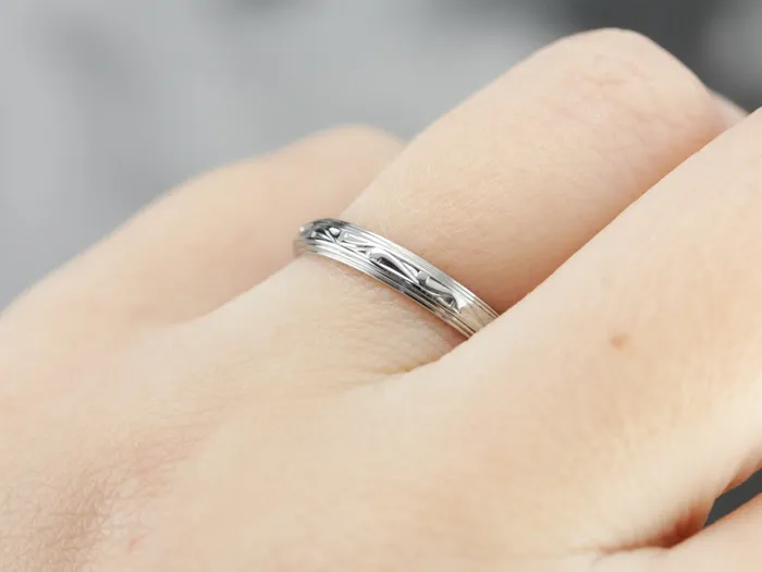 Rings Market Square Jewelers Patterned White Gold Wedding Band Rings Market Square Jewelers Patterned White Gold Wedding Band