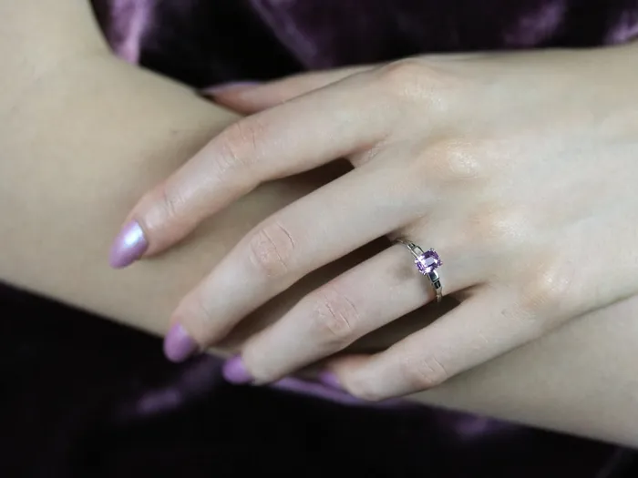 Rings Market Square Jewelers Pink Sapphire Solitaire Ring Rings Market Square Jewelers Pink Sapphire Solitaire Ring